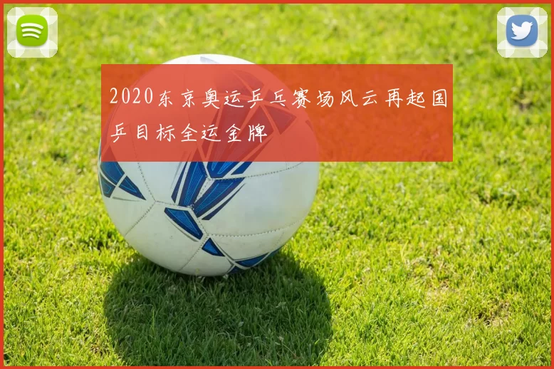 2020东京奥运乒乓赛场风云再起国乒目标全运金牌