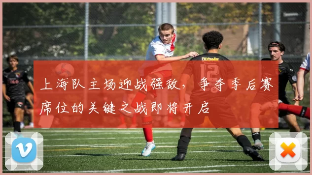 上海队主场迎战强敌，争夺季后赛席位的关键之战即将开启